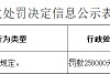 山东青州农村商业银行被罚25万元：违反金融统计相关规定