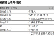 招商基金：2025年因合规内控问题被责令改正 高管被监管谈话 已整改完成