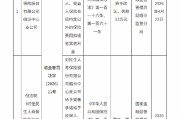 民生保险临汾中心支公司被罚13万元：给予投保人合同约定以外的保险费回扣等