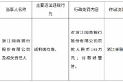 涉返利吸存等 网商银行被罚130万元