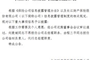 刘楚斌卸任总经理 程三平担任长江财险临时负责人