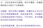 冯朋朋、班可可编造假消息扰乱股市！获利293元，被罚45万