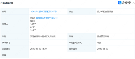 从原告到被告，金融街证券为何起诉这三人