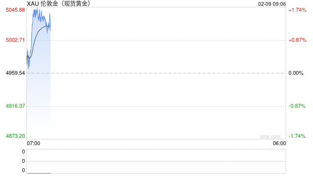 金价升至每盎司5000美元上方 抄底买家重返市场