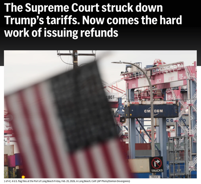 被判征税“越权”后:关税退款这笔账 白宫怎么算