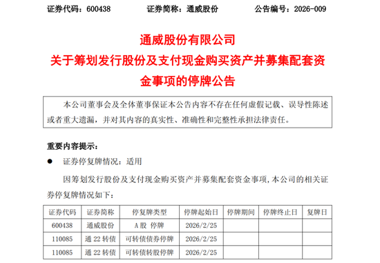 光伏巨头大动作！600438，停牌！