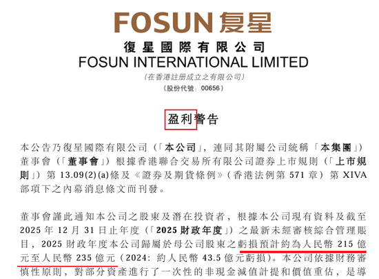 上海前首富，预亏超200亿