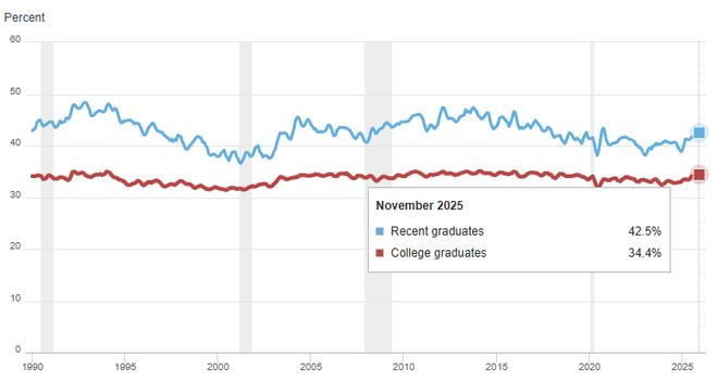AI代理或加速替代岗位 美软件高管称毕业生失业率很容易升破30%