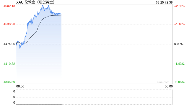 现货黄金重回4600美元，金饰克价一日涨超60元