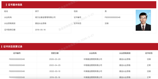 说说几位基金经理变动:任相栋离开兴全、郑宁已入职易方达,天弘又挖了一位老将