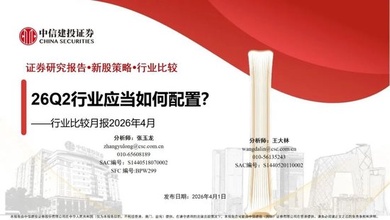 中信建投：2026年二季度行业应当如何配置？