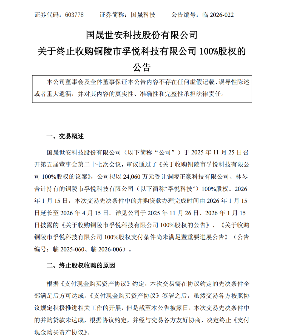 十倍光伏大牛股国晟科技终止收购，已连亏六年