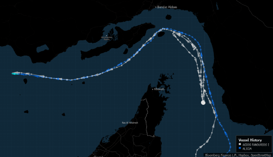 两道封锁卡住全球关键水道 霍尔木兹海峡鲜有油轮踪影