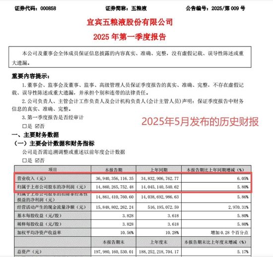 太震惊了！五粮液的财报，“腰斩式”修改数据