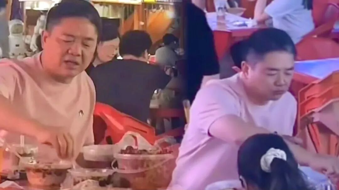 刘强东现身街头吃路边摊，太有生活了