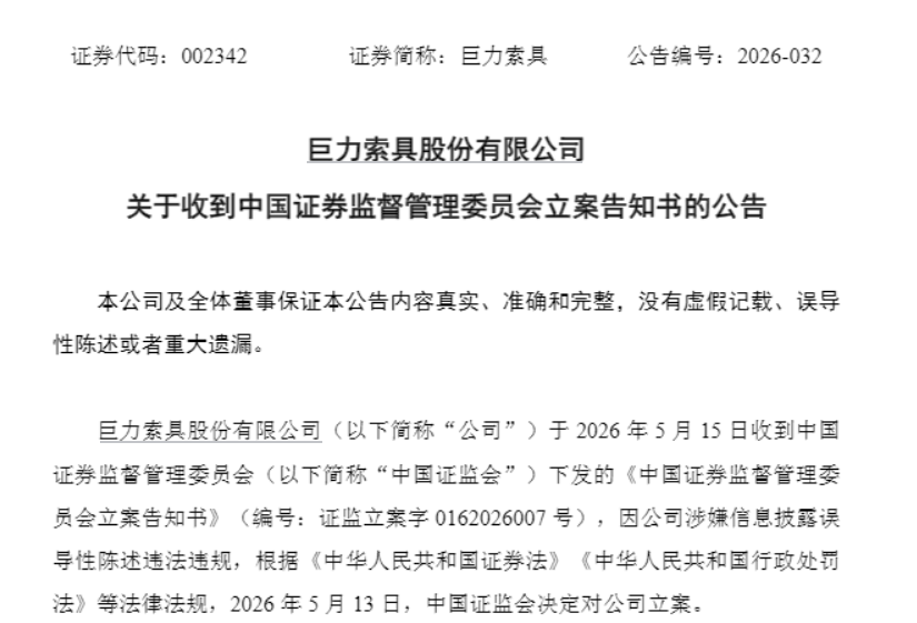演员杨子家族旗下商业航天大牛股，被立案！股价一年大涨超300%